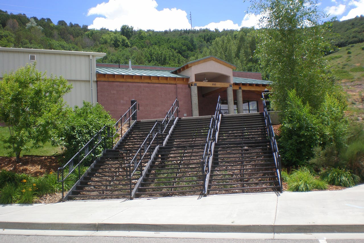 Skaters on the Chapman Hill Ice Rink in downtown Durango