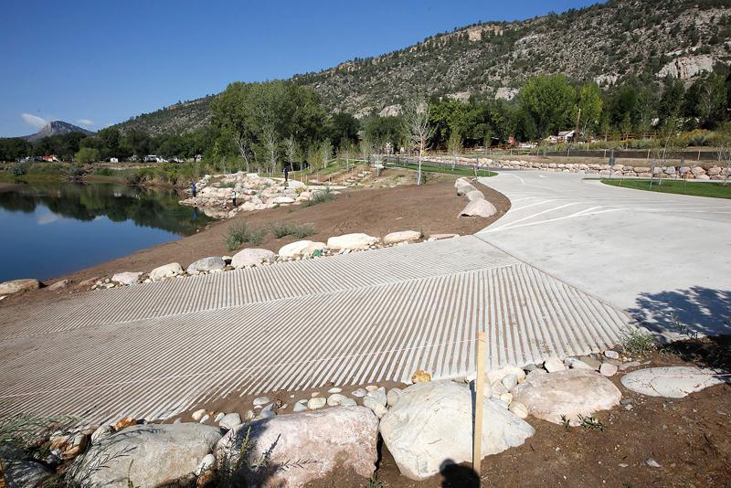 River and riparian preserve at Oxbow Park in Durango